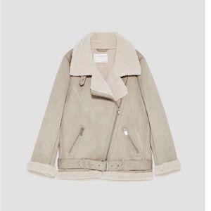 ZARA Aviator Biker Moto Jacket